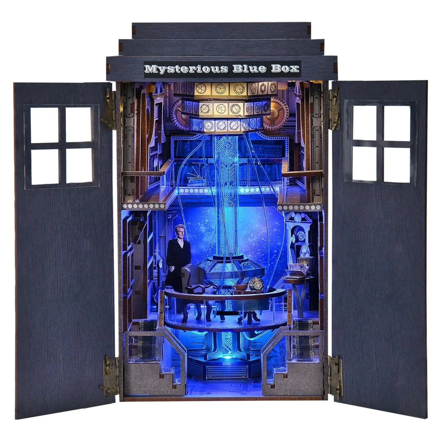 🚀 Book Nook DIY “Mysterious Blue Box” – TARDIS Diorama for Doctor Who Fans