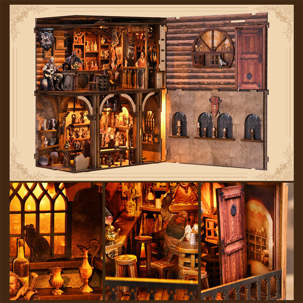 DIY Medieval Tavern Book Nook – A Secret Portal to Fantasy and Craftsmanship