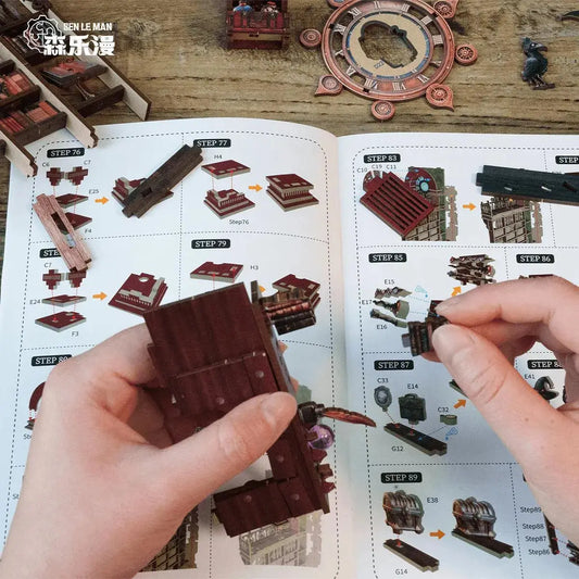 Book Nook DIY – Retro Garage Car Player – Diorama with Classic Cars, LED Lights and Furniture