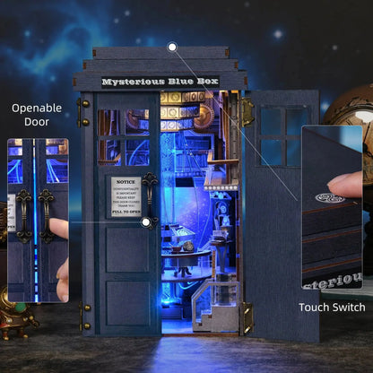 🚀 Book Nook DIY “Mysterious Blue Box” – TARDIS Diorama for Doctor Who Fans