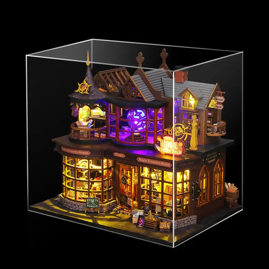 DIY Miniature Kit – Magic House Diorama with Furniture, LED Lights and Enchanted Details