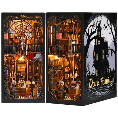 Book Nook "Dark Family" – DIY Gothic Diorama Kit for Bookshelf